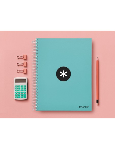 Cuaderno espiral a4 micro antartik tapa forrada...