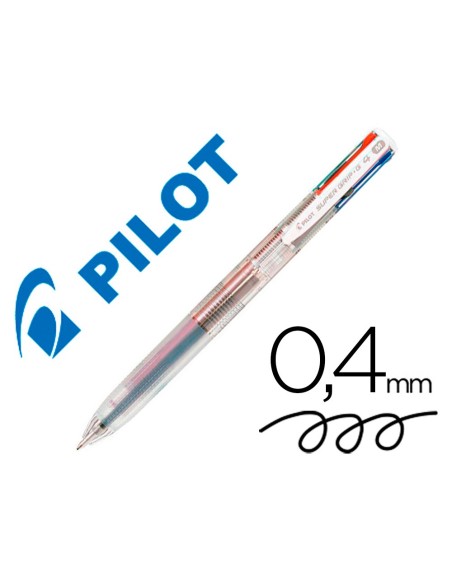 Boligrafo pilot super grip g 4 colores...