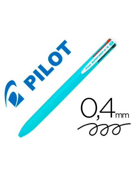 Boligrafo pilot super grip g 4 colores...