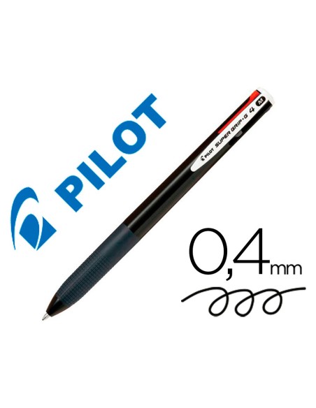 Boligrafo pilot super grip g 4 colores...