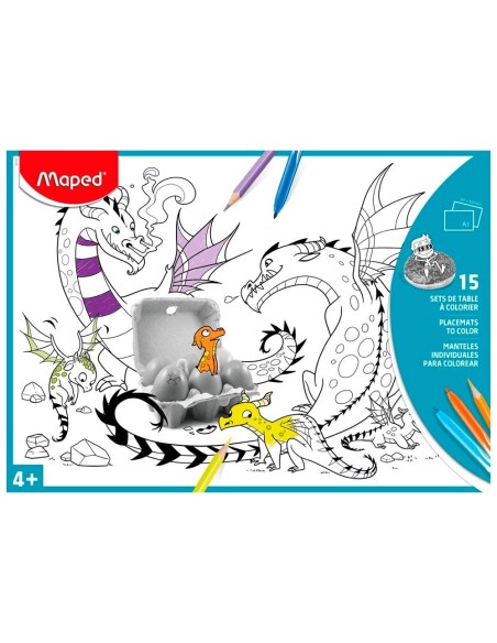 Mantel para colorear maped individual din a3...