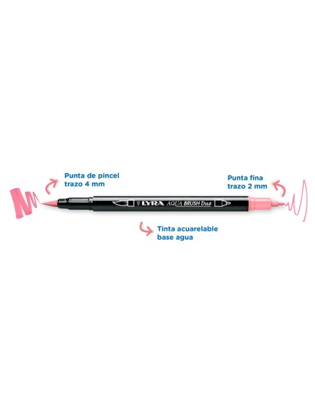 Rotulador lyra aqua brush acuarelable doble...