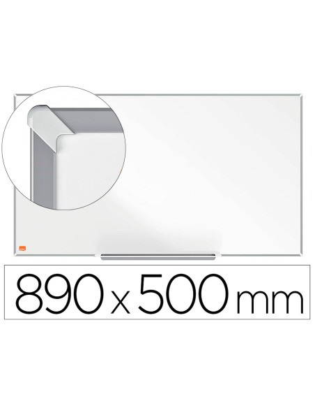 Pizarra blanca nobo ip pro 40\" acero vitrificado magnetico 890x500 mm