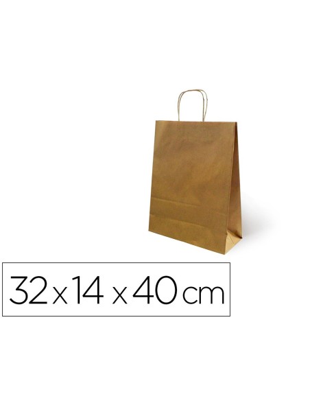 Bolsa kraft basika natural reciclado 90 gr asa...