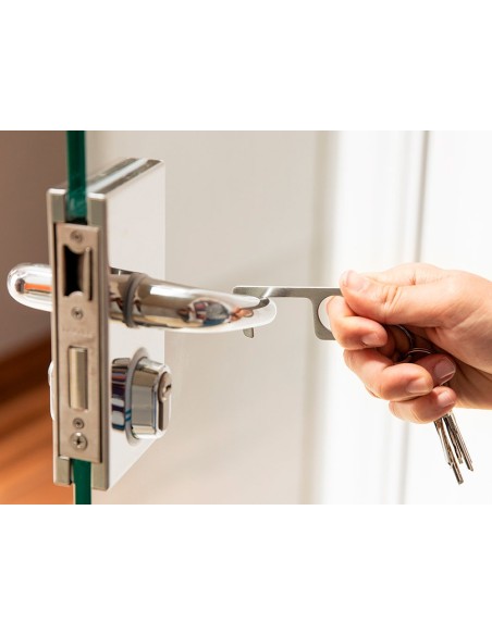 Llavero higienico anticontacto bigox acero...