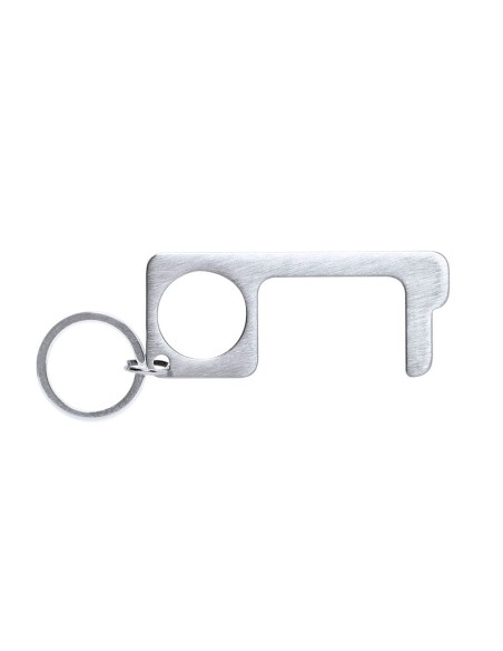 Llavero higienico anticontacto bigox acero inoxidable 3,20x7,60 cm