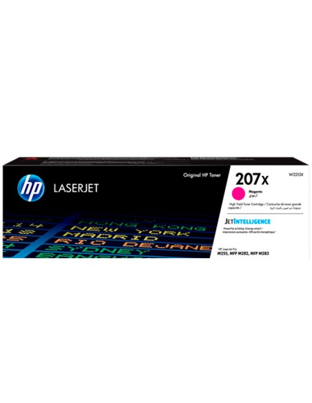 Toner hp 207x color laserjet pro m282nw / m283fdn / m283fdw magenta 2.450 paginas