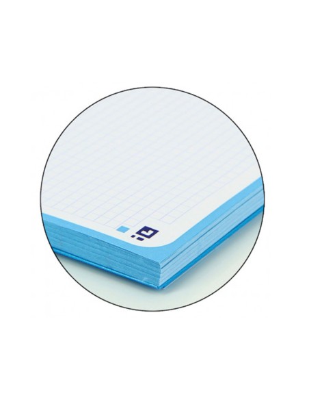 Recambio color 1 oxford din a4+ 80 hojas 90 gr cuadro 5 mm 4 taladros color turquesa