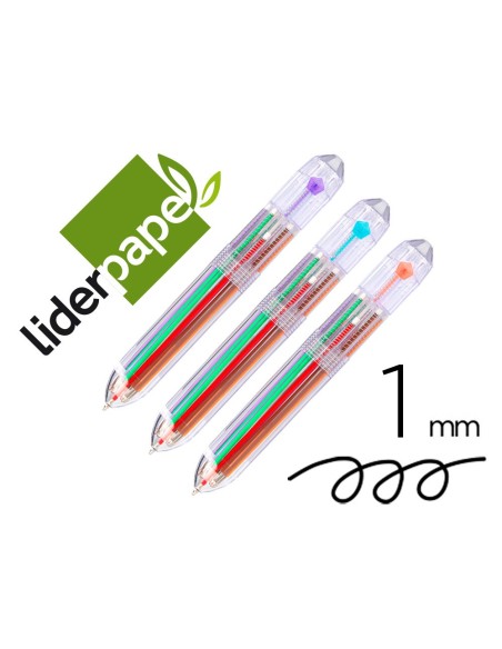 Boligrafo liderpapel 10 en 1 cuerpo...