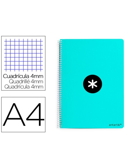 Cuaderno espiral a4 antartik tapa dura 80h 90gr...