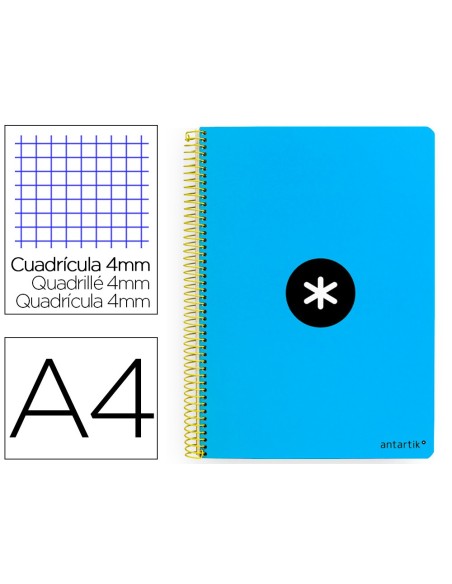 Cuaderno espiral a4 antartik tapa dura 80h 90gr...