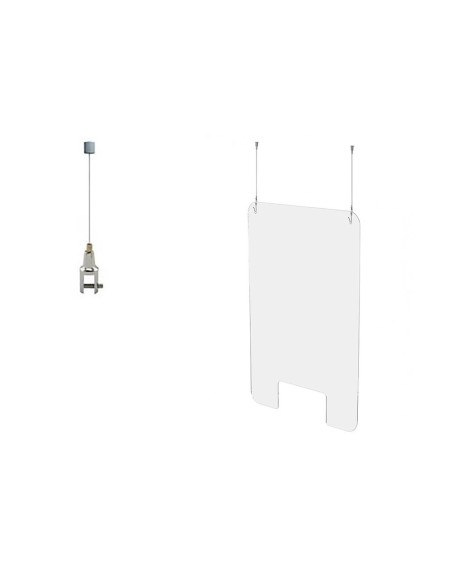 Soporte para pantalla de proteccion de techo...