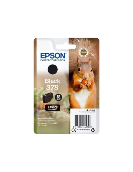 Ink-jet epson 378 expression home xp-8605 / 8606 / xp-15000 / xp-8500 / 8505 negro 240 pag