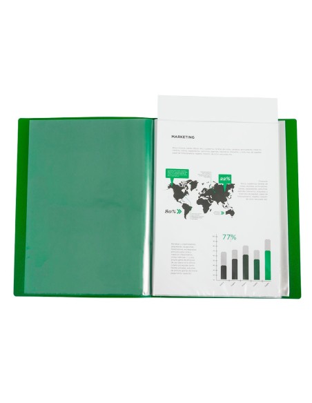 Carpeta liderpapel 80 fundas canguro pp din a4...