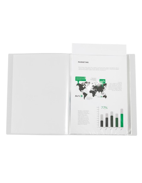Carpeta liderpapel 60 fundas canguro pp din a4...