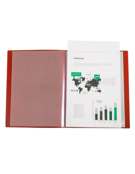 Carpeta liderpapel 30 fundas canguro pp din a4...