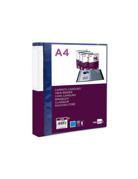 Carpeta liderpapel 30 fundas canguro pp din a4...