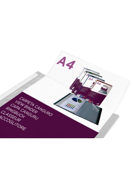 Carpeta liderpapel 10 fundas canguro pp din a4...