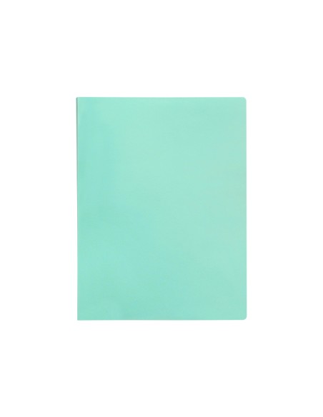 Carpeta liderpapel escaparate 80 fundas polipropileno din a4 verde manzana opaco