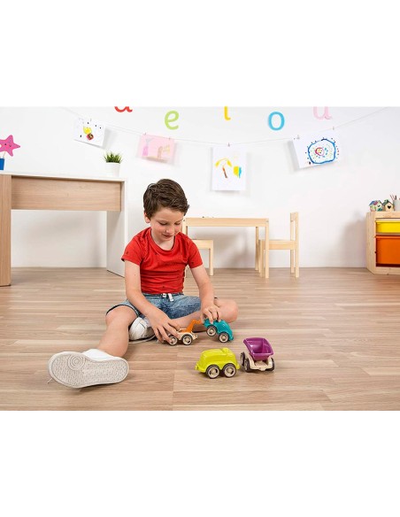 Juego miniland set de 12 minimobiles contenido...