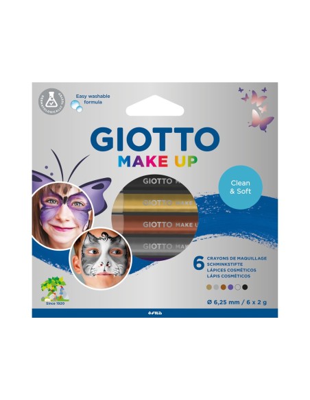 Set giotto make up 6 lapices cosmeticos colores...