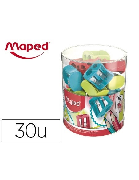 Sacapuntas maped plastico vivo 2 usos colores...