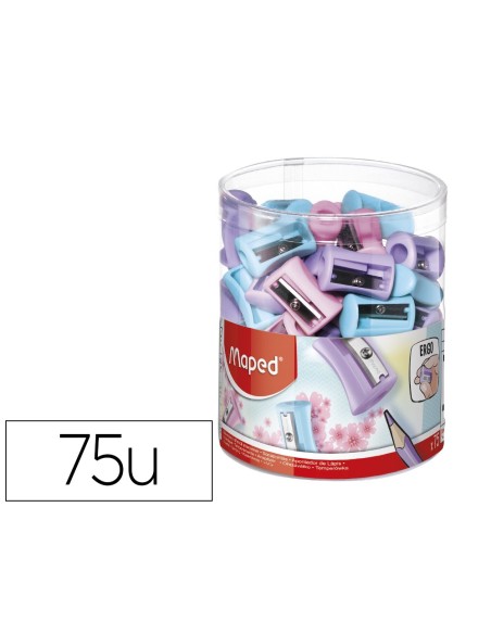 Sacapuntas maped plastico vivo 1 uso colores...