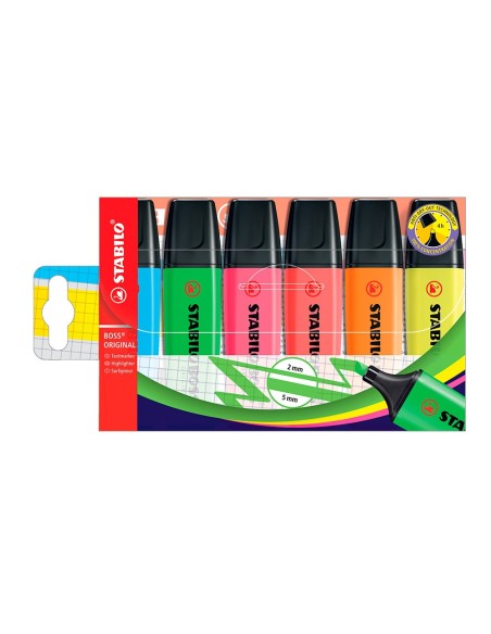Rotulador stabilo boss fluorescente 70 estuche...