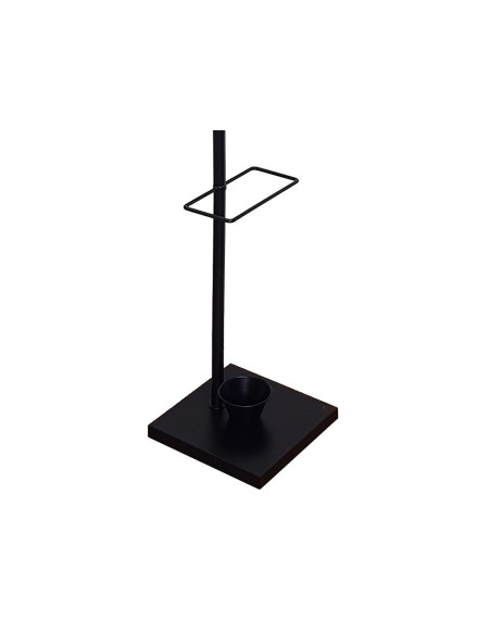 Perchero metalico q-connect negro con detalles...