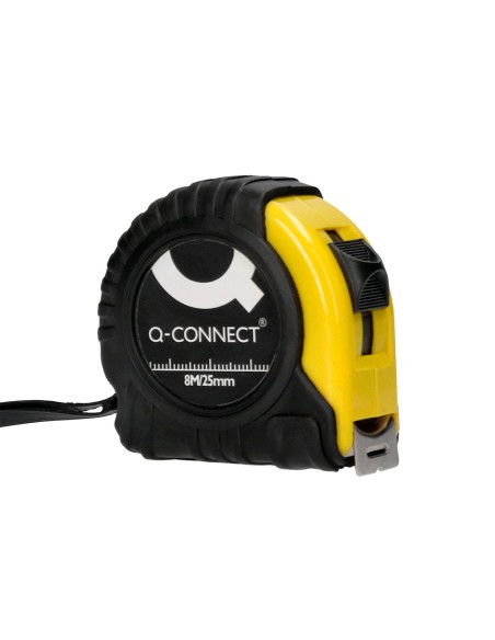 Flexometro q-connect con freno material antichoque 25 mm de ancho longitud 8 mt