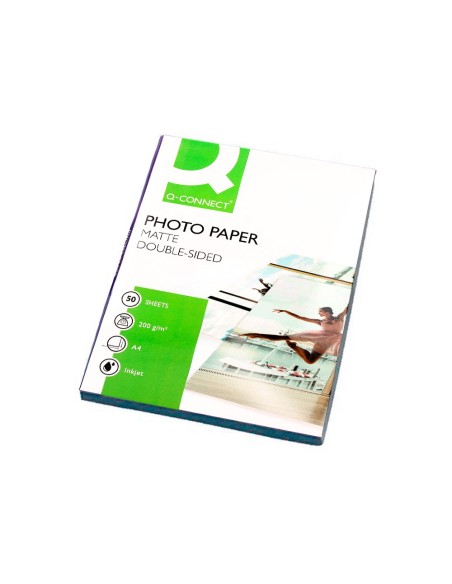 Papel q-connect foto mate doble cara din a4...