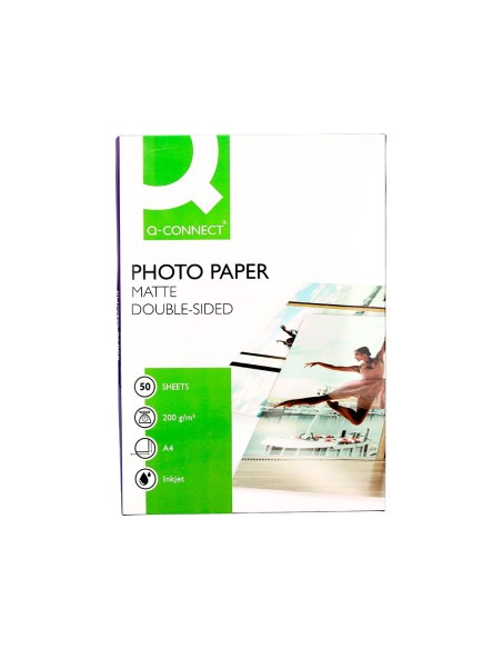 Papel q-connect foto mate doble cara din a4...