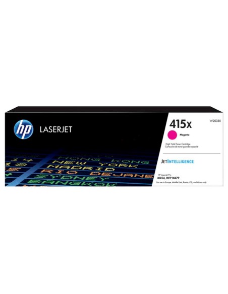 Toner hp 415x laser color m454 / mfp m479 magenta 6000 paginas