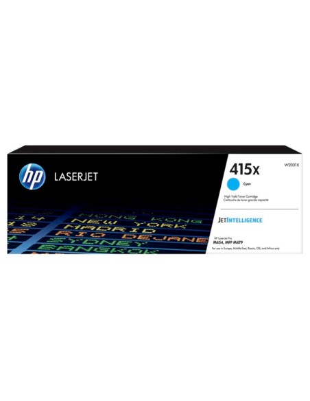 Toner hp 415x laser color m454 / mfp m479 cian 6000 paginas