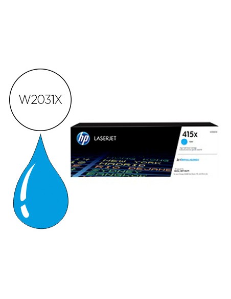 Toner hp 415x laser color m454 / mfp m479 cian 6000 paginas