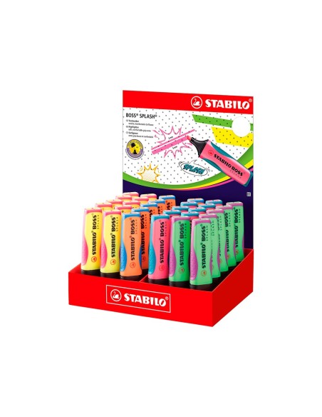 Rotulador stabilo boss splash 75 expositor...