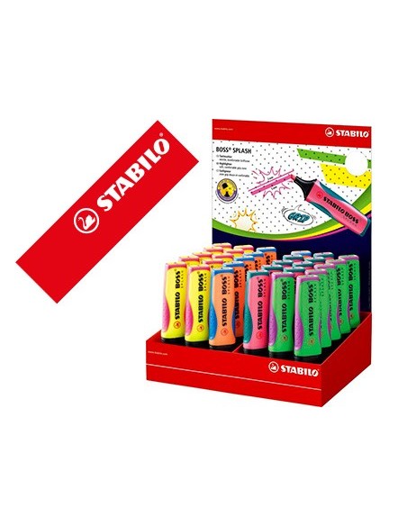 Rotulador stabilo boss splash 75 expositor...