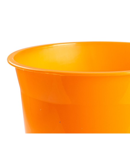 Papelera plastico q-connect naranja translucido...