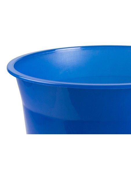 Papelera plastico q-connect azul translucido 13 litros 275x285 mm
