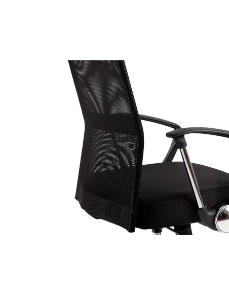 Silla de direccion q-connect base metal respaldo alto regulable en altura 1110+100mm alto piel y malla