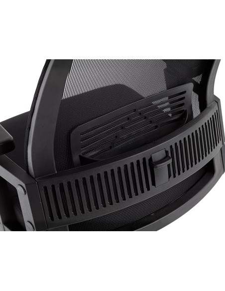 Silla de direccion q-connect ergonomica base metal respaldo alto con reposacabeza ajustable