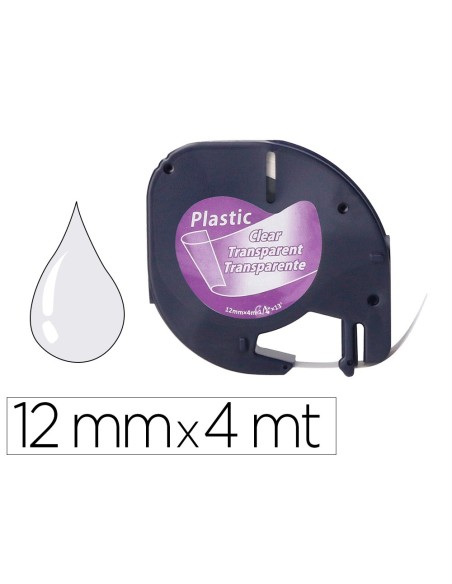 Cinta q-connect 12mm x 4mt transparente para...