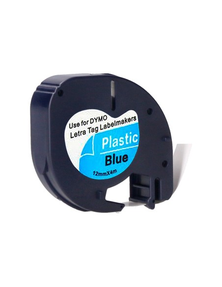 Cinta q-connect 12mm x 4mt negro-ultra azul...