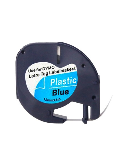 Cinta q-connect 12mm x 4mt negro-ultra azul...