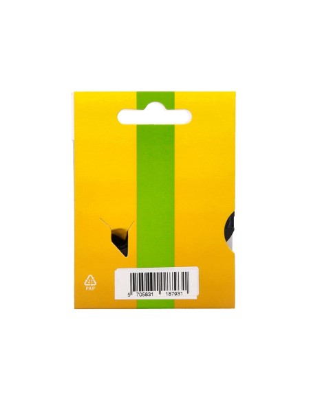 Cinta q-connect 1000 negro-blanco 12mm x 7mt dymo