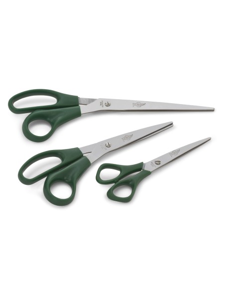Tijera oficina faibo acero inoxidable 25 cm empuñadura ergonomica en blister