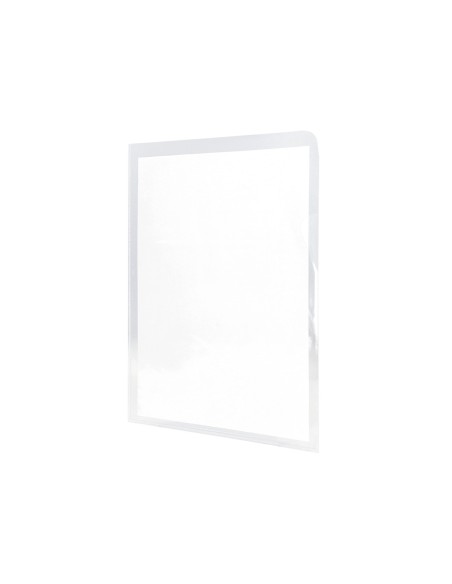 Carpeta dossier uñero plastico q-connect folio 120 micras transparente