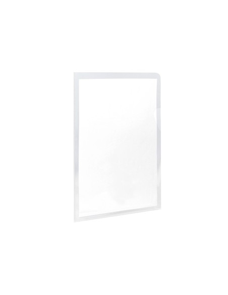 Carpeta dossier uñero plastico q-connect folio 120 micras transparente