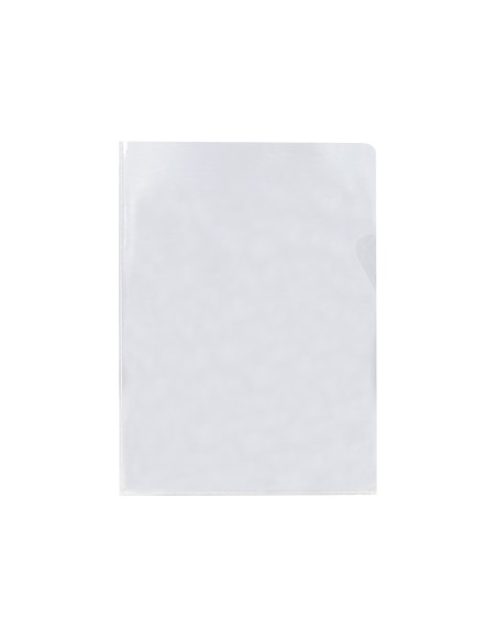 Carpeta dossier uñero plastico q-connect folio 120 micras transparente
