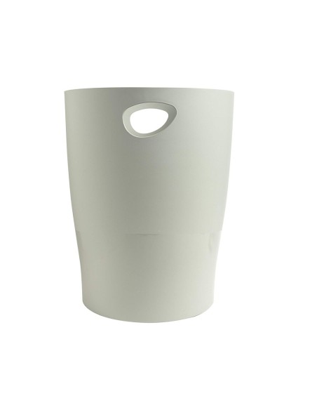 Papelera plastico exacompta ecoblack gris 15...